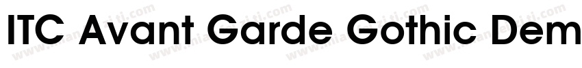 ITC Avant Garde Gothic Demi Conden字体转换